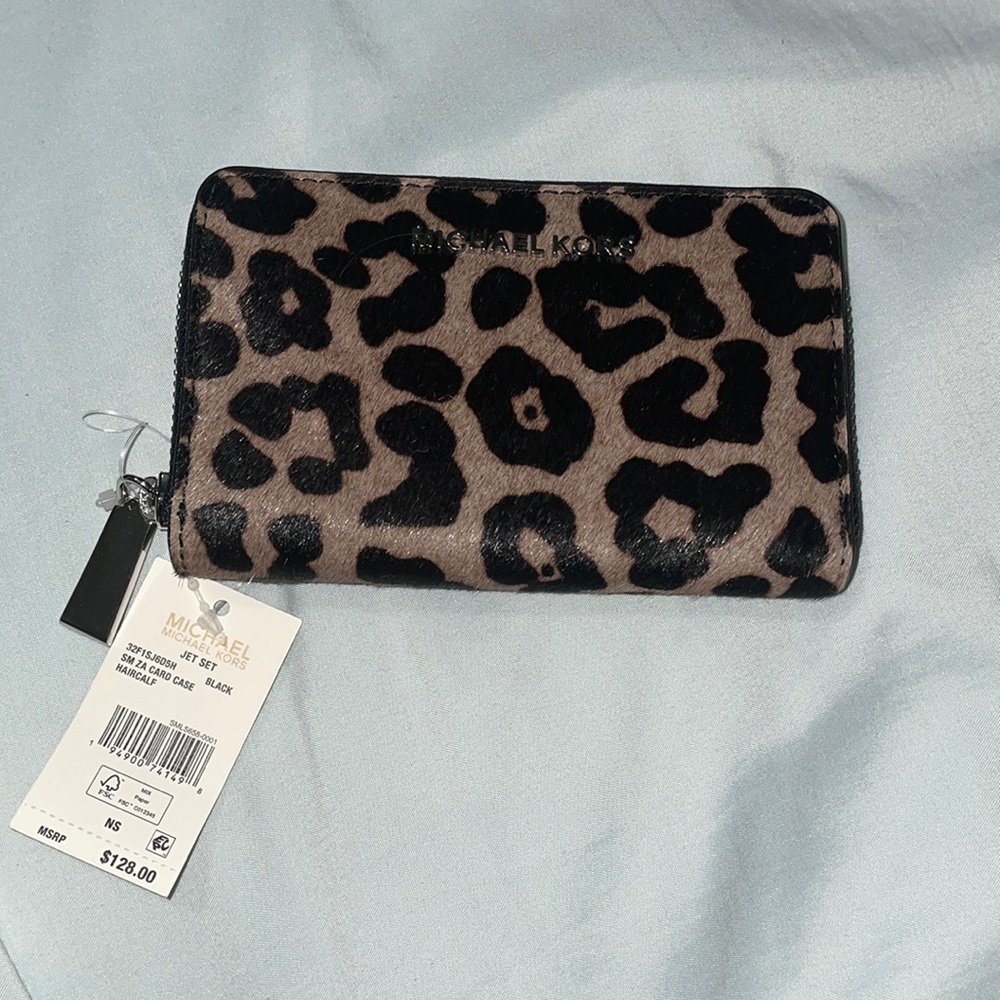 Michael Kors (Calf Hair) Card Case Wallet